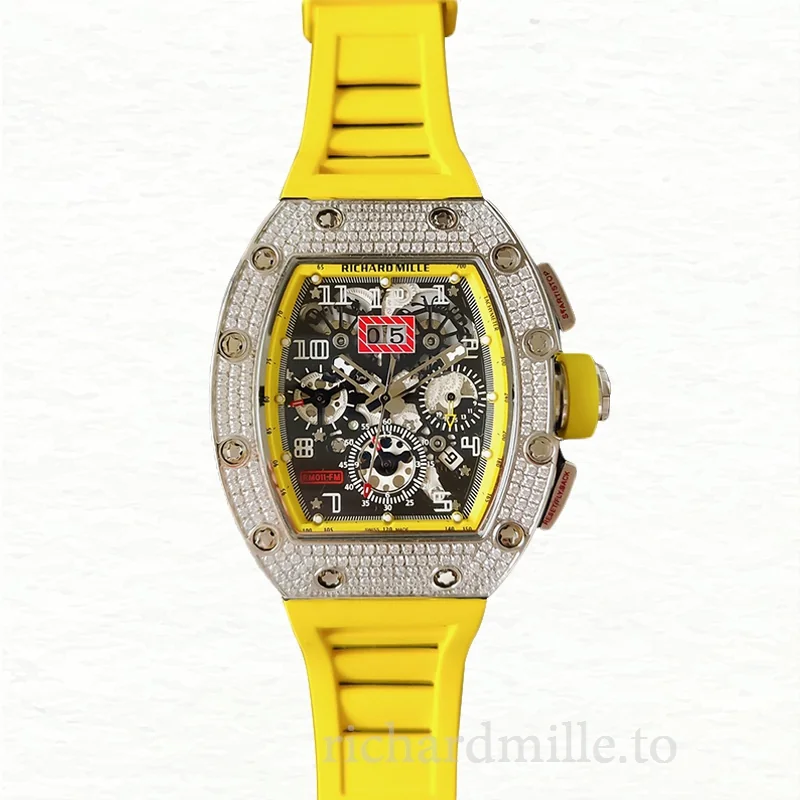 Richard Mille RM011 Mechanical Men Diamond Bezel Watch