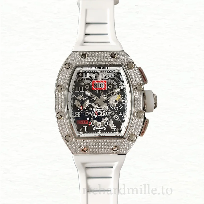 Richard Mille RM011 Mechanical Men Diamond Bezel Watch