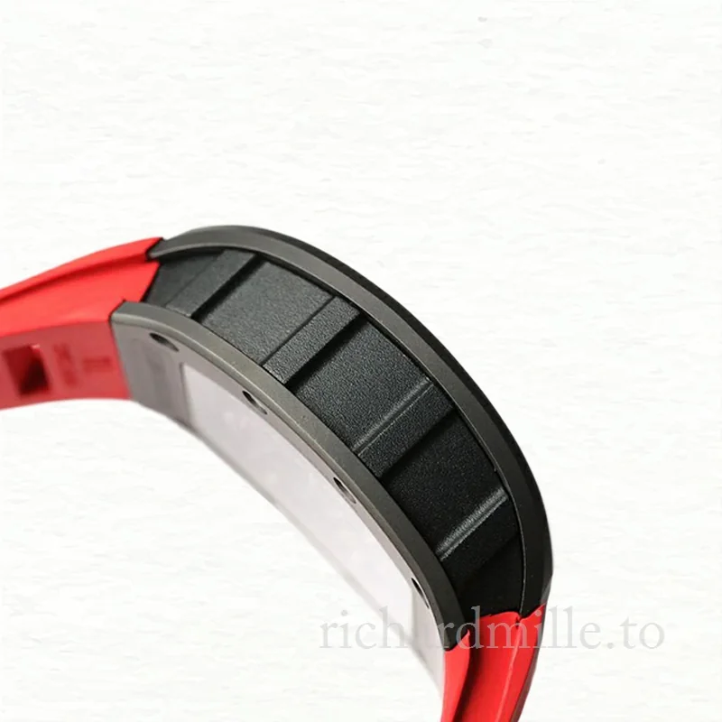 Richard Mille RM055 Mechanical Men Rubber Band Transparent Dial
