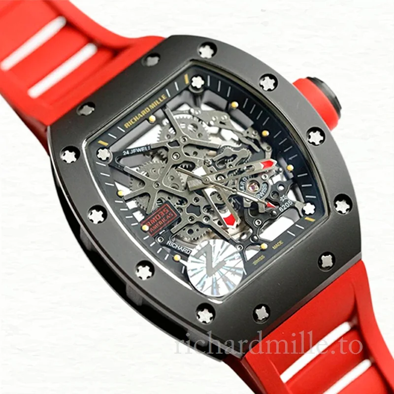 Richard Mille RM035 Men Mechanical Transparent Dial