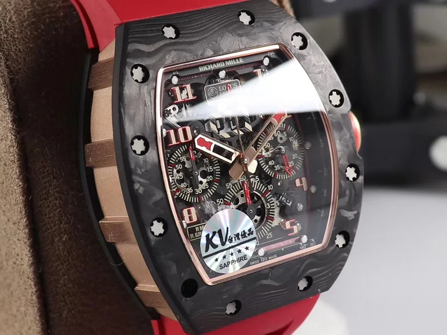 Richard Mille Replica RM 011 Red Strap