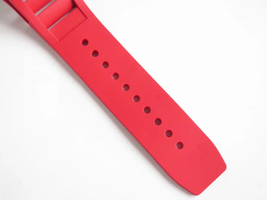 Richard Mille Replica RM 052 Red Rubber Strap Titanium Bezel