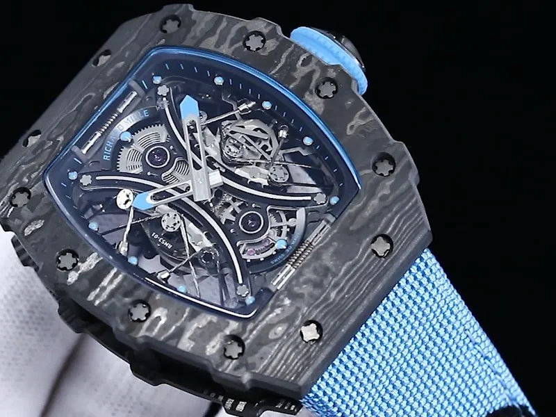AAA Richard Mille RM 53-01 Replica Tourbillon Pablo Mac Donough Watch – Swiss Precision & Carbon Fiber Case