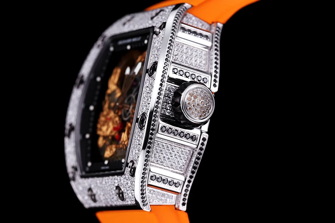 Richard Mille RM57-03 Transparent Dial Men’s Orange Rubber Band