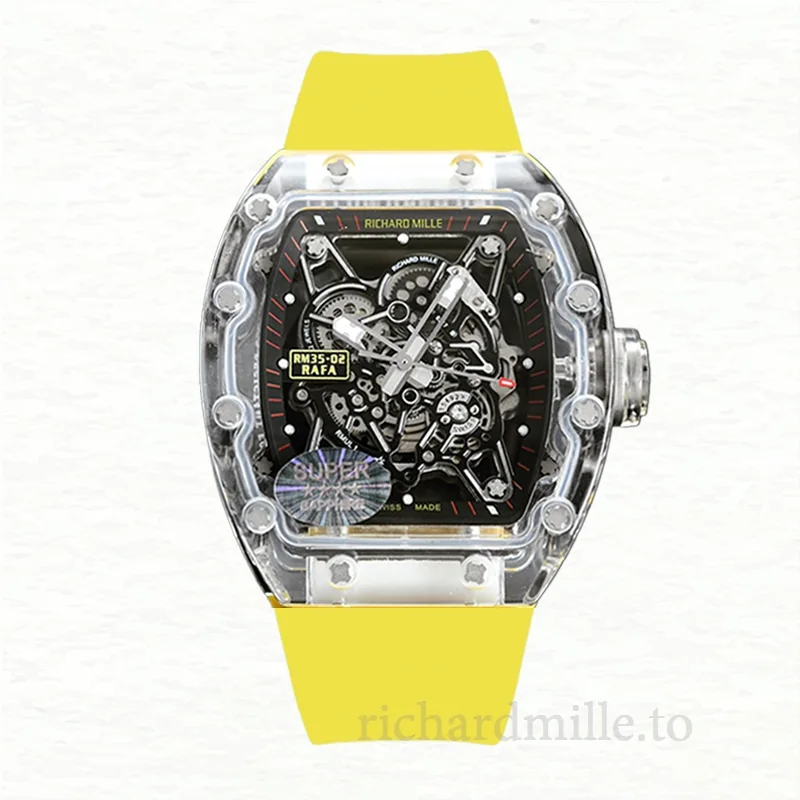 Richard Mille RM35-02 Men Automatic Watch Rubber Band
