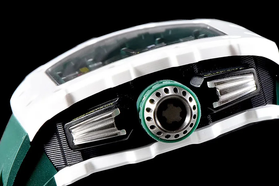 Richard Mille Replica RM 011-03 Green Rubber Strap