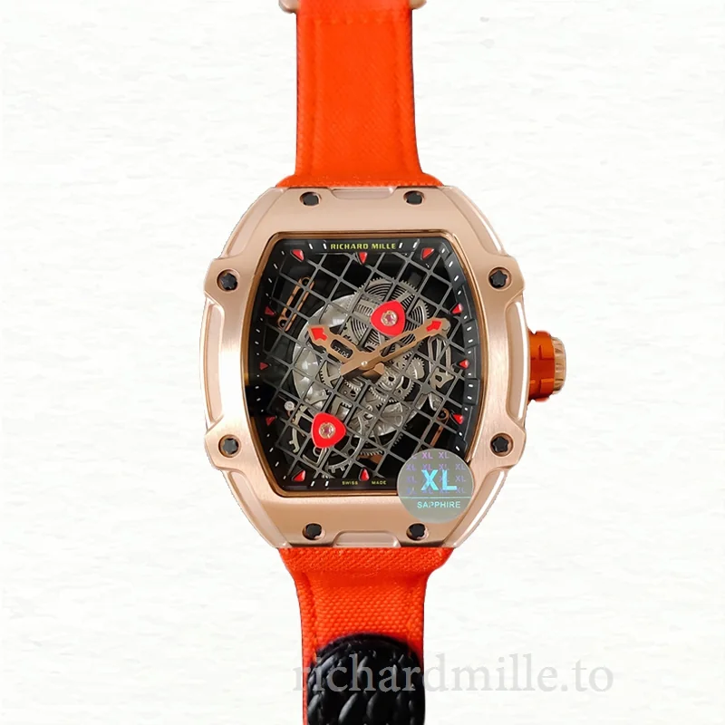 Richard Mille RM27-04 Men Mechanical Nylon Strap Watch