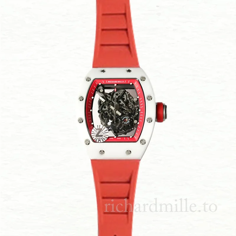 Richard Mille RM055 Mechanical Men Ceramics Bezel Transparent Dial