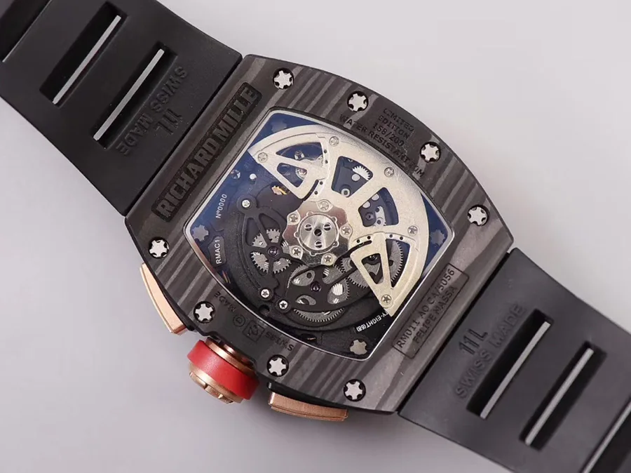 Richard Mille Replica RM-011 V2 Black Strap