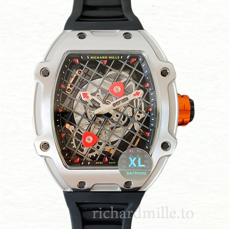 Richard Mille RM27-04 Mechanical Men Transparent Dial Stainless Steel Watch