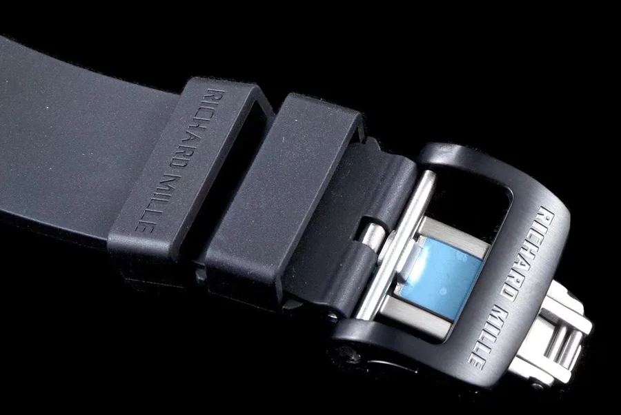 Richard Mille Replica RM 035-2 Black Strap Skeleton Dial