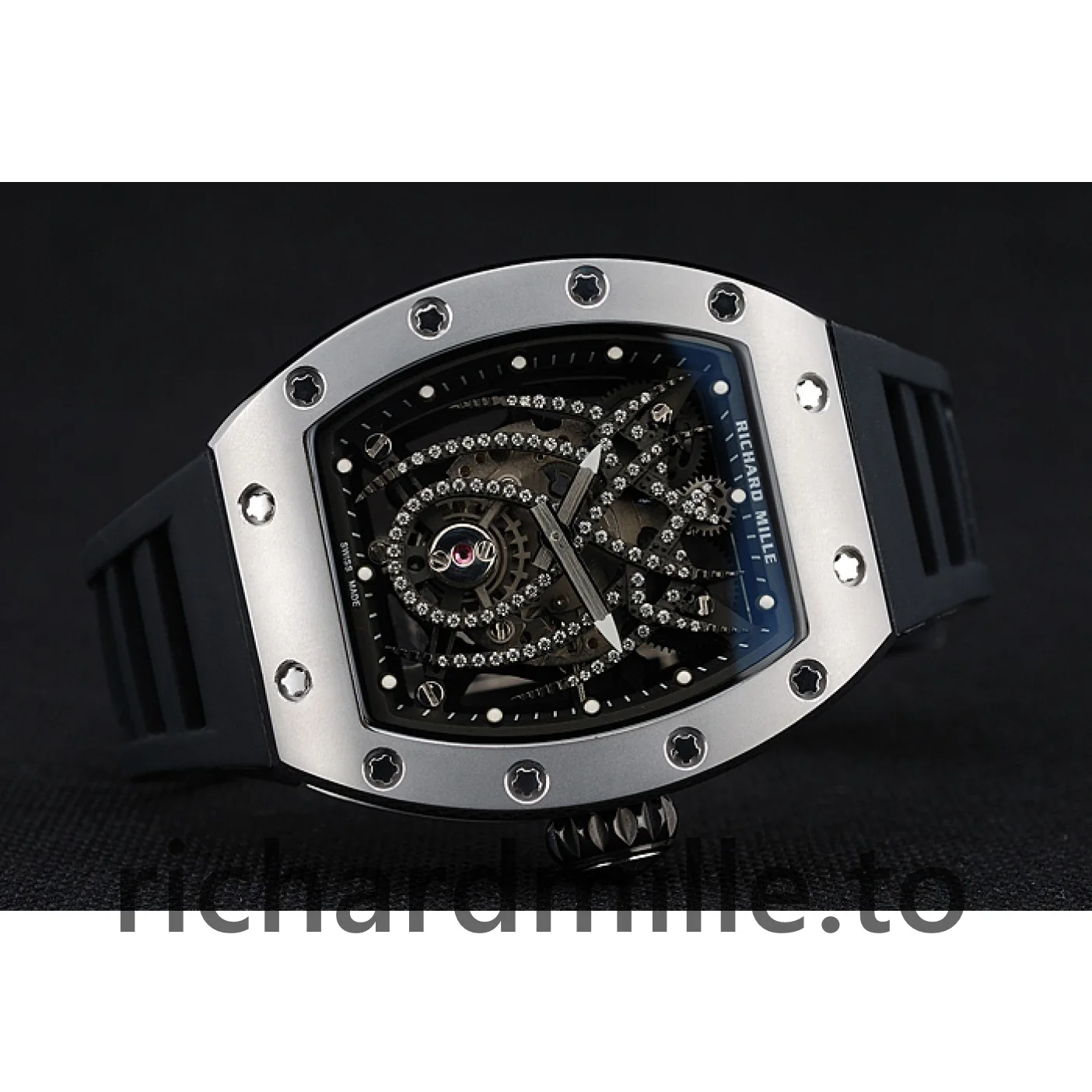 Richard Mille RM 19-01 1454256 Men Black Dial Rubber Watch