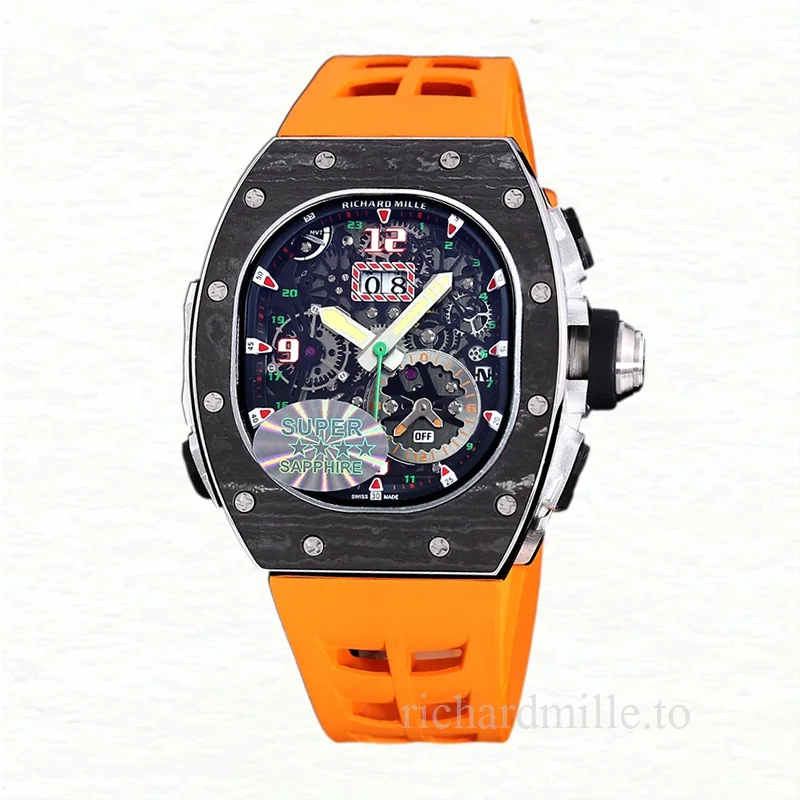 Richard Mille RM 62-01 Men Automatic Carbon Fiber Watch