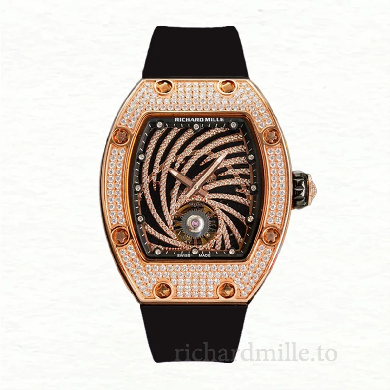 Richard Mille RM51-02 Ladies Automatic Dot Rubber Band Diamond Dial
