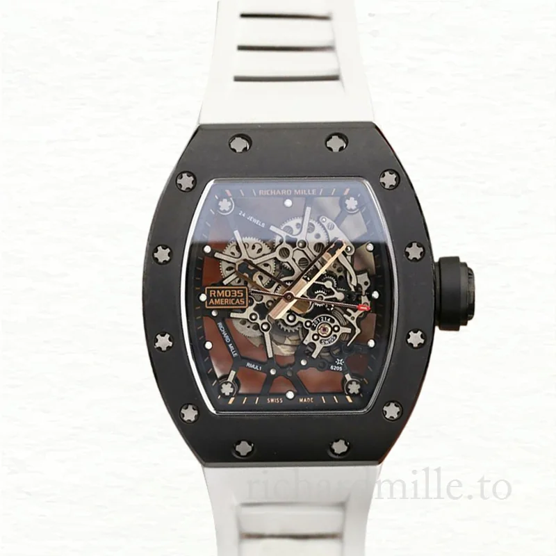 Richard Mille RM035 Mechanical Men Watch Transparent Dial