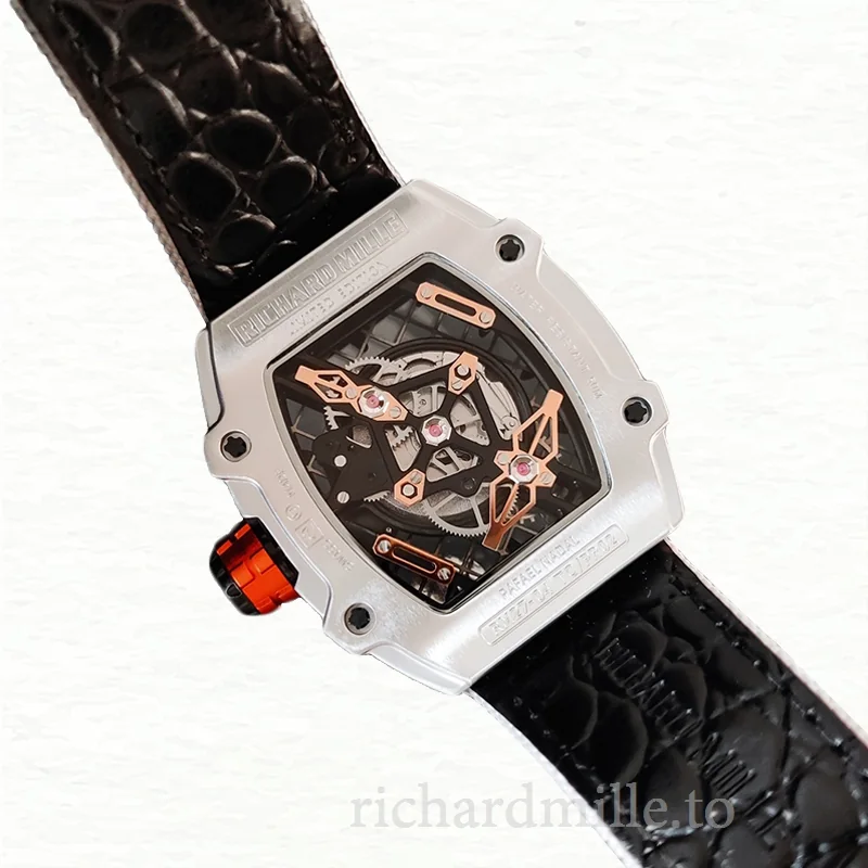 Richard Mille RM27-04 Men Mechanical Transparent Dial Nylon Strap Stainless Steel