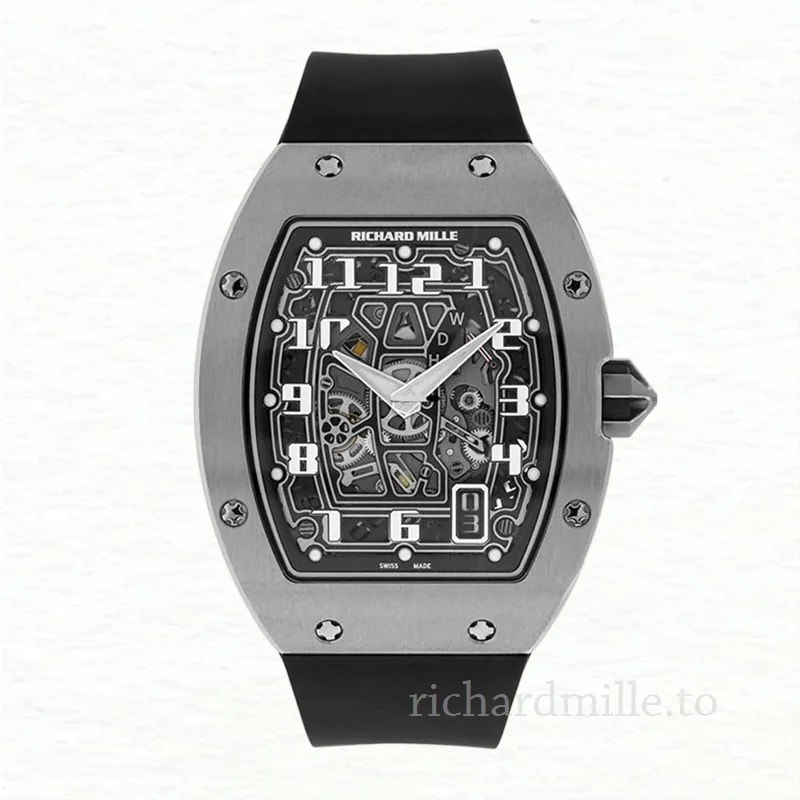 Richard Mille RM 67-01 Black Dial Men's Rubber Band Automatic
