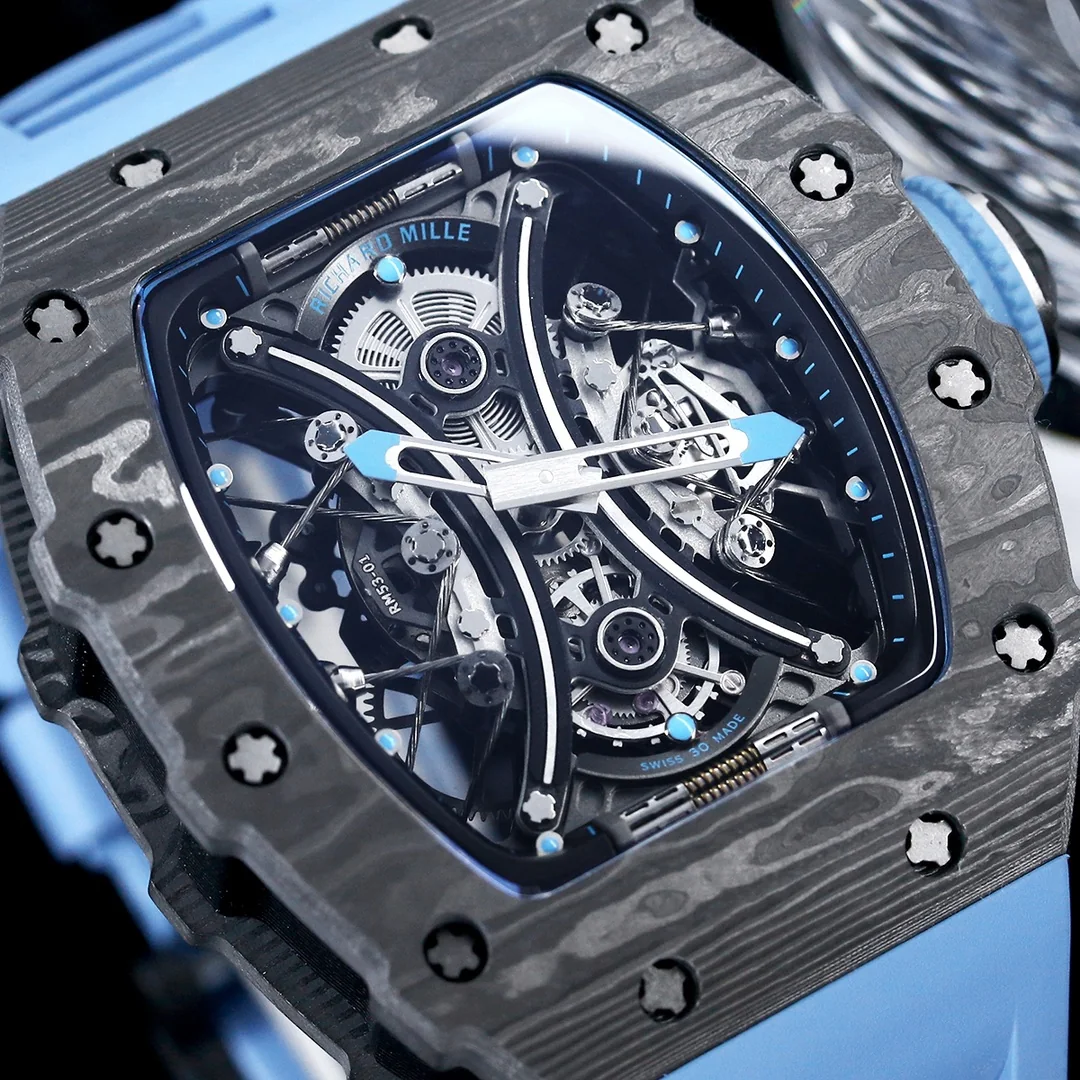 AAA Richard Mille RM 53-01 Replica Tourbillon Pablo Mac Donough Watch – Swiss Precision & Carbon Fiber Case