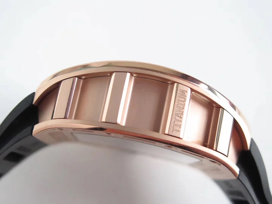 Richard Mille Replica RM 052 Black Strap Dense Bottom Sapphire Mirror