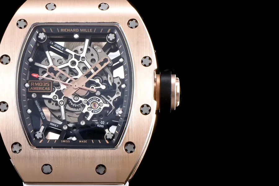 Richard Mille Replica RM 035 White Rubber Strap