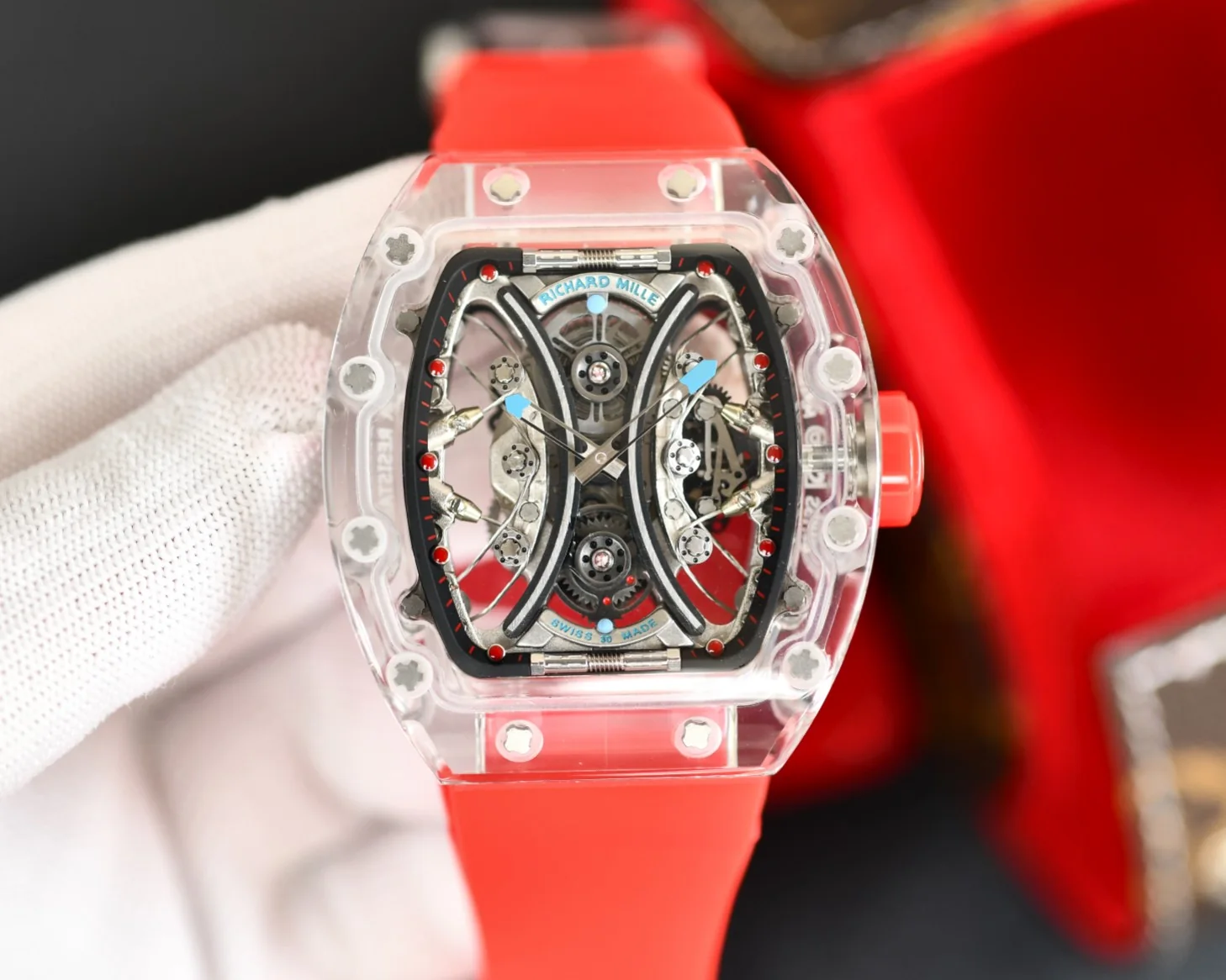 Richard Mille RM53-01 Automatic Men Transparent Dial Watch