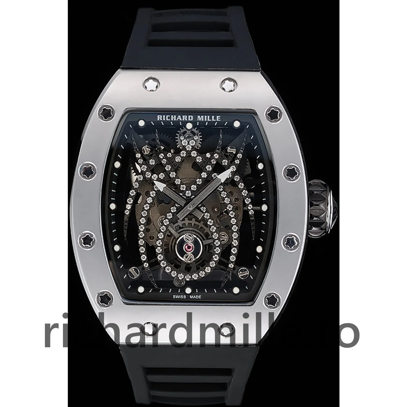 Richard Mille RM 19-01 1454256 Men Black Dial Rubber Watch