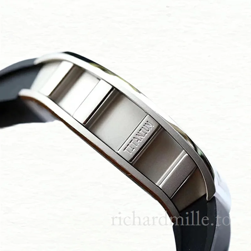 Richard Mille RM52-01 Mechanical Men Stainless Steel Rubber Band Watch