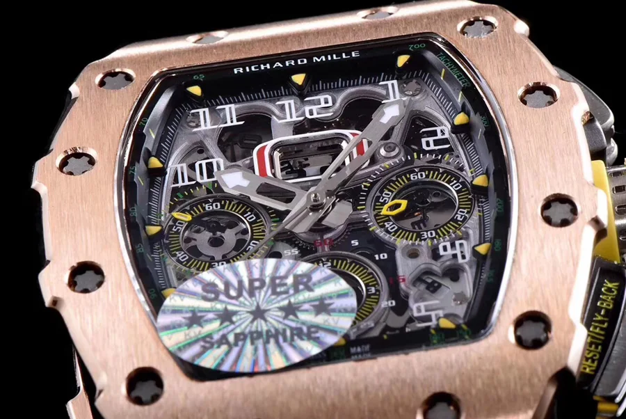 Richard Mille Replica RM 11-03 Yellow Strap