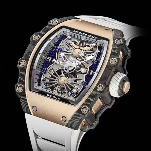 New RM 21-01 Tourbillon Aerodyne Rubber Band Mechanical Men Watch