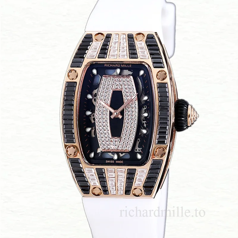 Richard Mille RM 07-01 Automatic Ladies Watch Black With Diamonds Dial