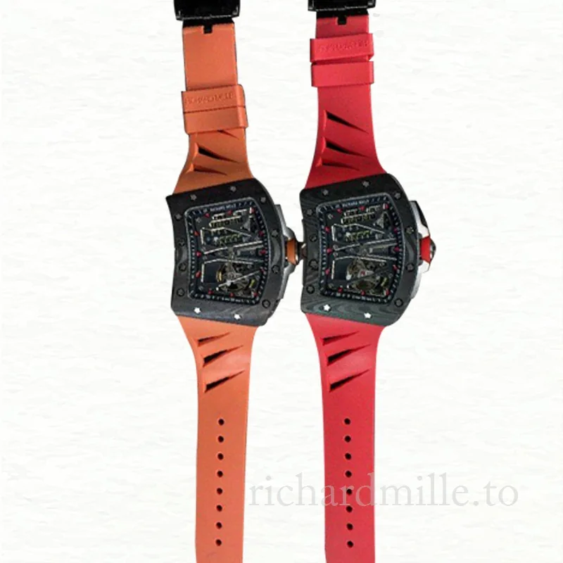 Richard Mille RM70-01 Mechanical Men Watch Rubber Band Carbon Fiber