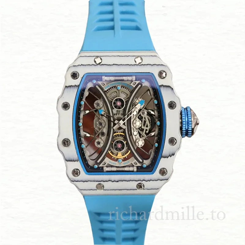 Richard Mille RM53-01 Mechanical Men Transparent Dial Watch