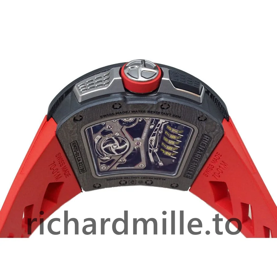 Richard Mille RM 70-01 55MM Grey & Red Dial Watch