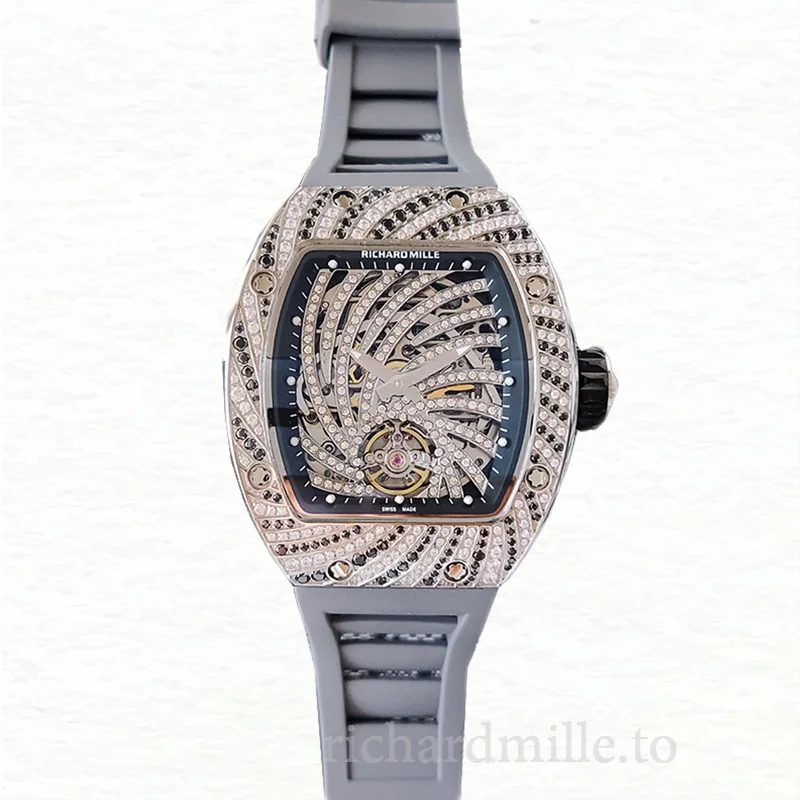 Richard Mille RM51-02 Ladies Mechanical Watch Diamond Paved Dial