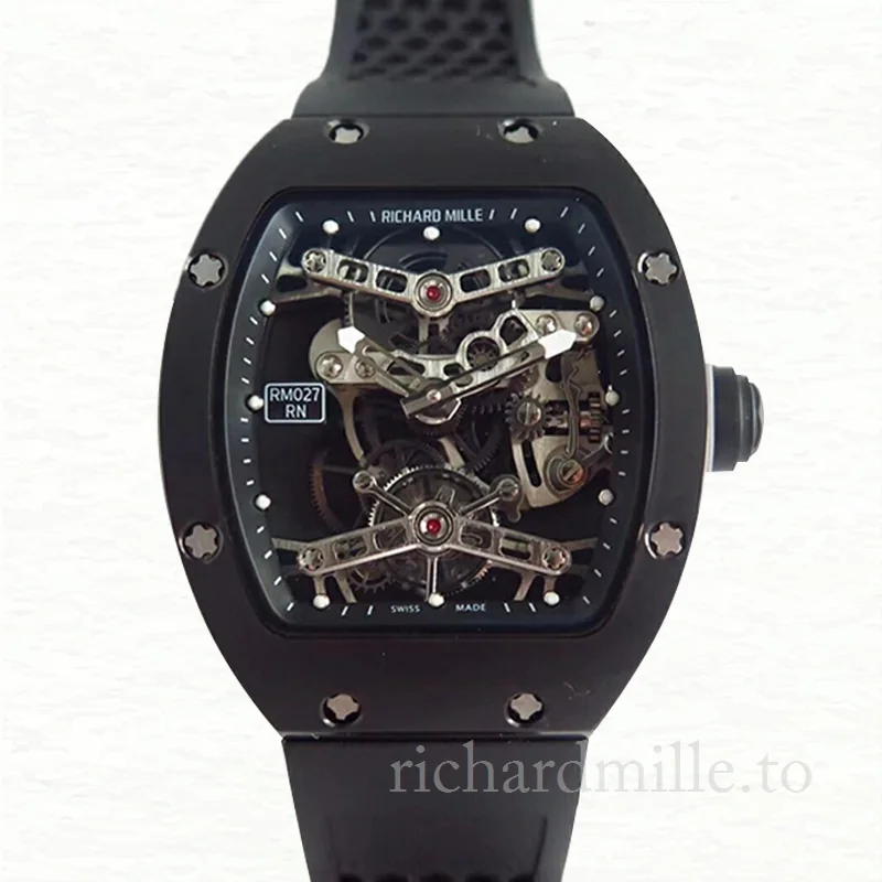 Richard Mille RM027 Hand Wind Men Rubber Band