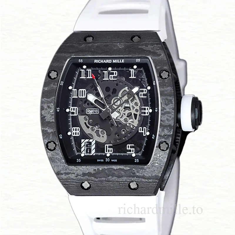 Richard Mille RM 010 Automatic Men Carbon Fiber Watch