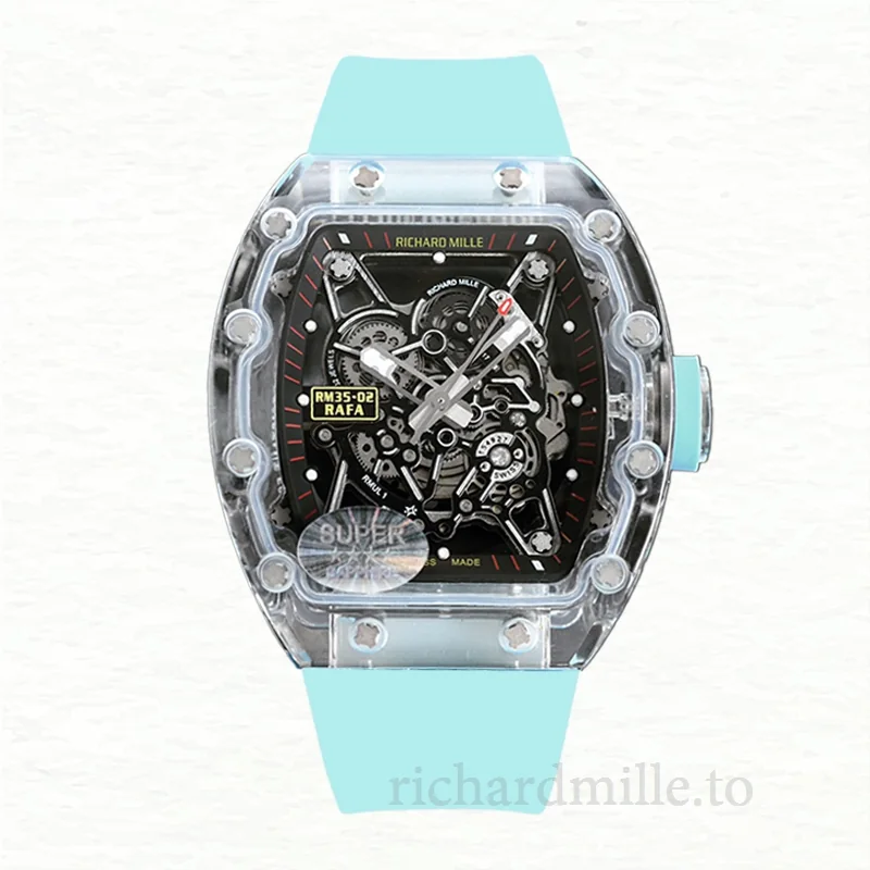 Richard Mille RM35-02 Men Automatic Rubber Band Watch