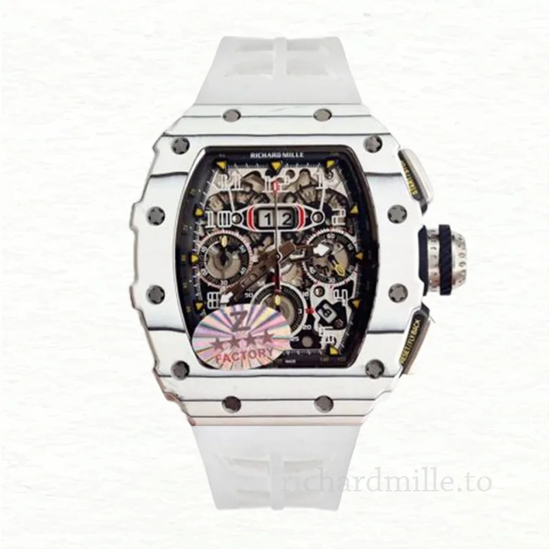 Richard Mille RM 11-03 Rubber Band Transparent Dial Men's Automatic Watch
