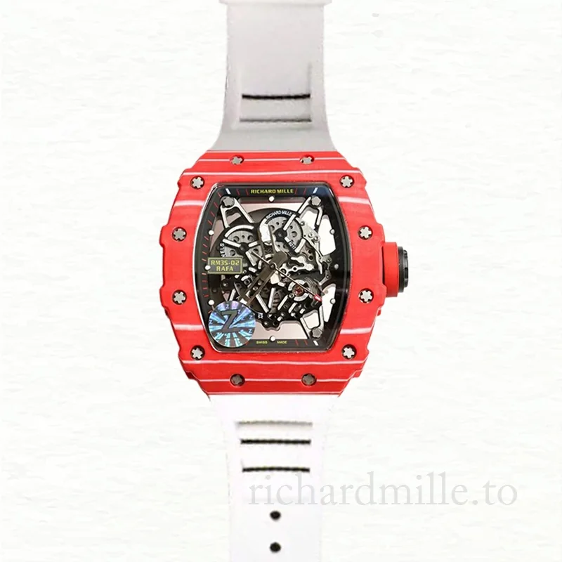Richard Mille RM35-02 Men Mechanical Transparent Dial Ceramics Bezel