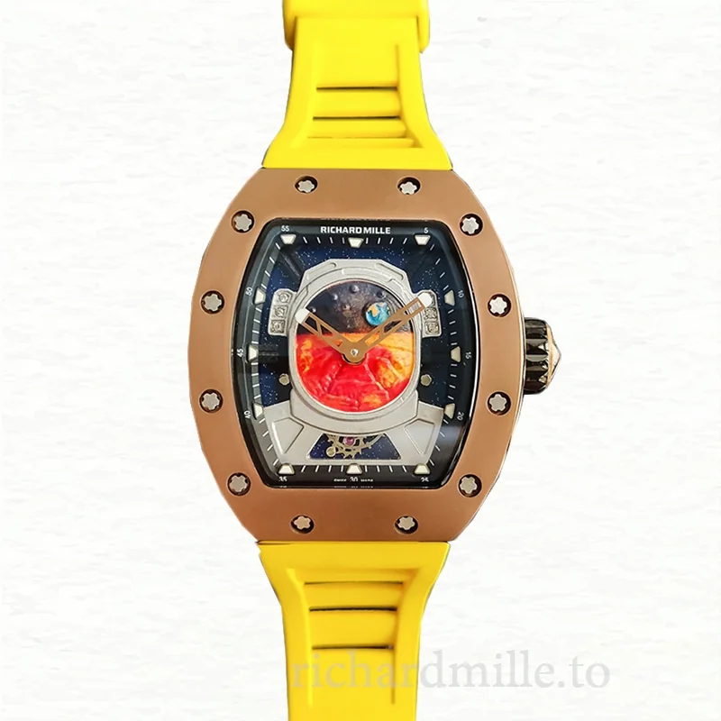 Richard Mille RM52-05 Men Mechanical Watch Rubber Band
