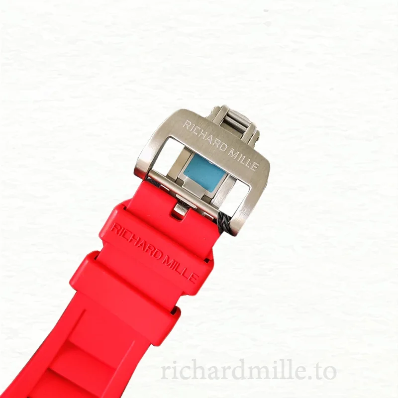 Richard Mille RM51-02 Ladies Mechanical Diamond Bezel Rubber Band Diamond Paved Dial