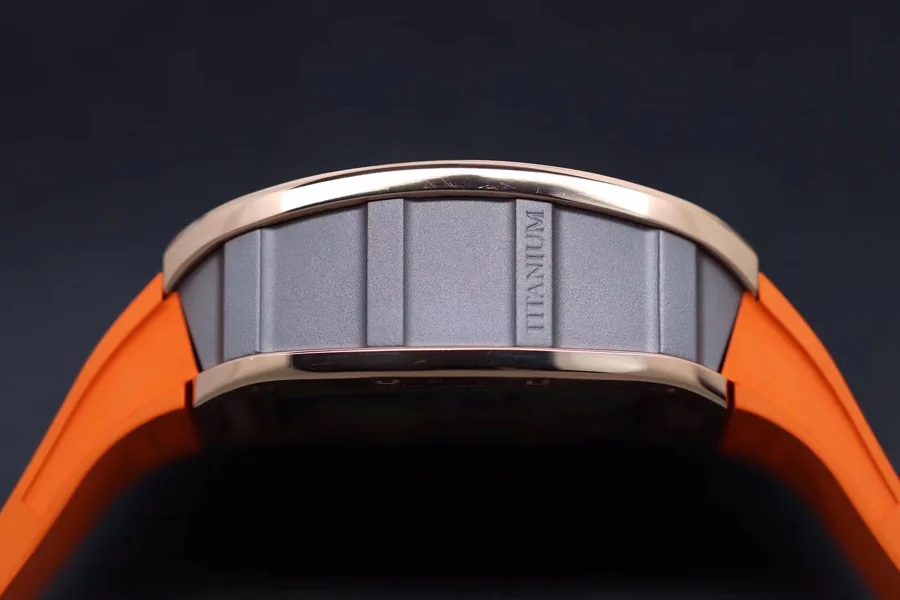 Richard Mille Replica RM 011 Orange Strap Through Bottom