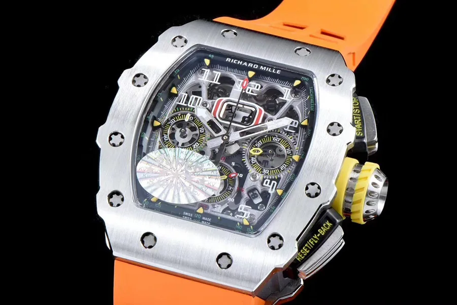 Richard Mille Replica RM 11-03 Series Orange Strap