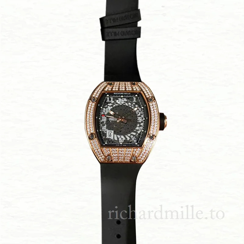 Richard Mille RM010 Men Mechanical Watch Diamond Bezel