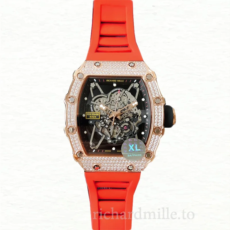 Richard Mille RM35-02 Mechanical Men Watch Diamond Bezel