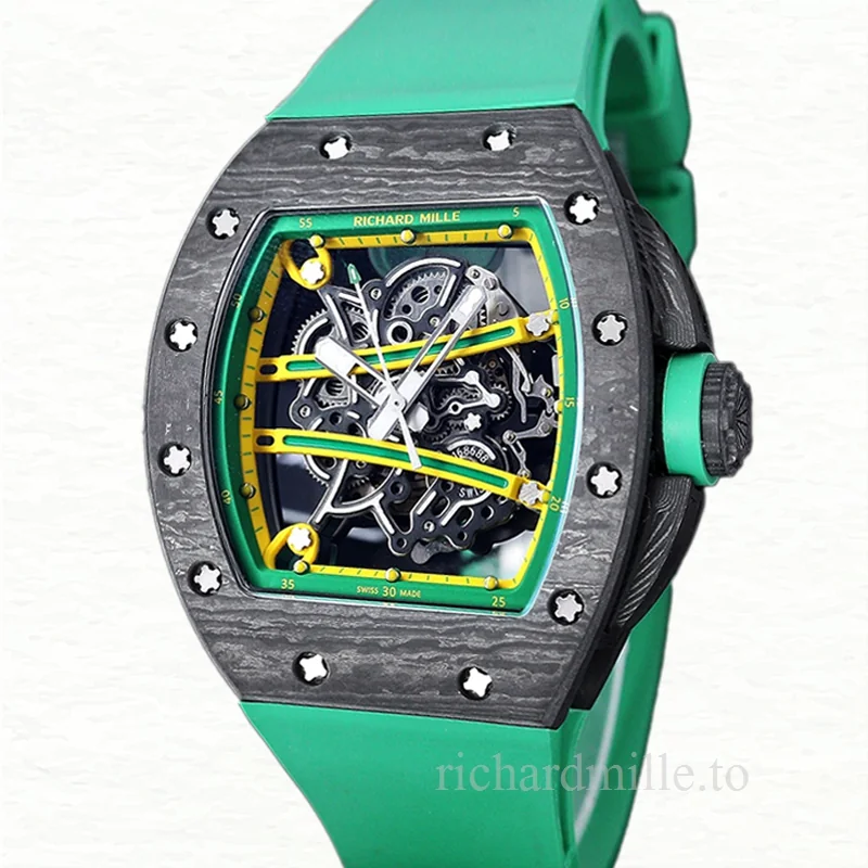 Richard Mille RM 61-01 Automatic Men Rubber Band Watch