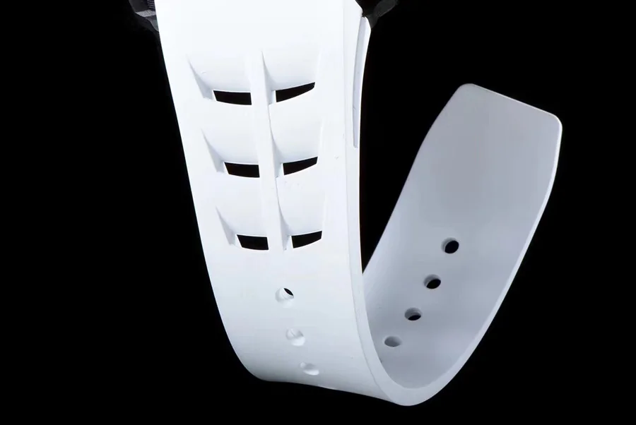 Richard Mille Replica RM 011 White Strap Carbon Fiber Bezel