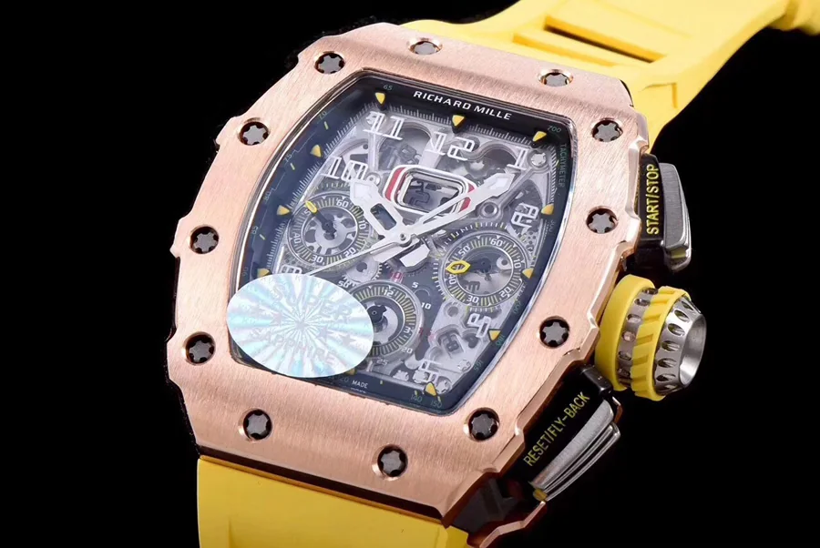 Richard Mille Replica RM 11-03 Yellow Strap