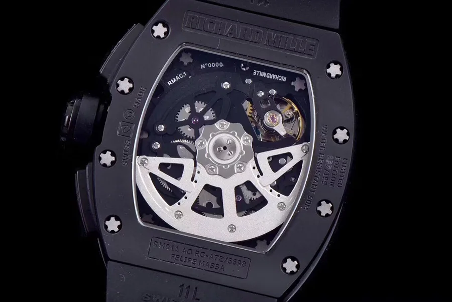 Richard Mille Replica RM 011 Black Strap