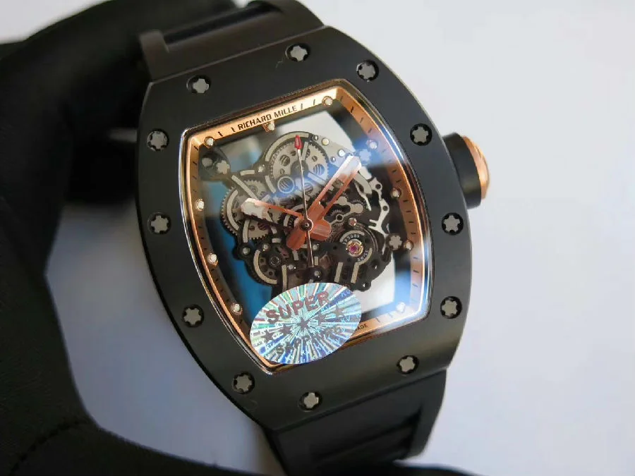 Richard Mille Replica RM 055 Black Strap